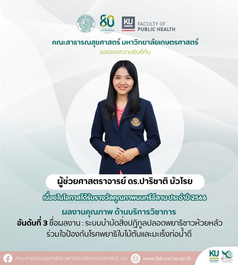 รางวัลคุณภาพนนทรีอีสาน ประจำปี 2566 คณะ สศ.