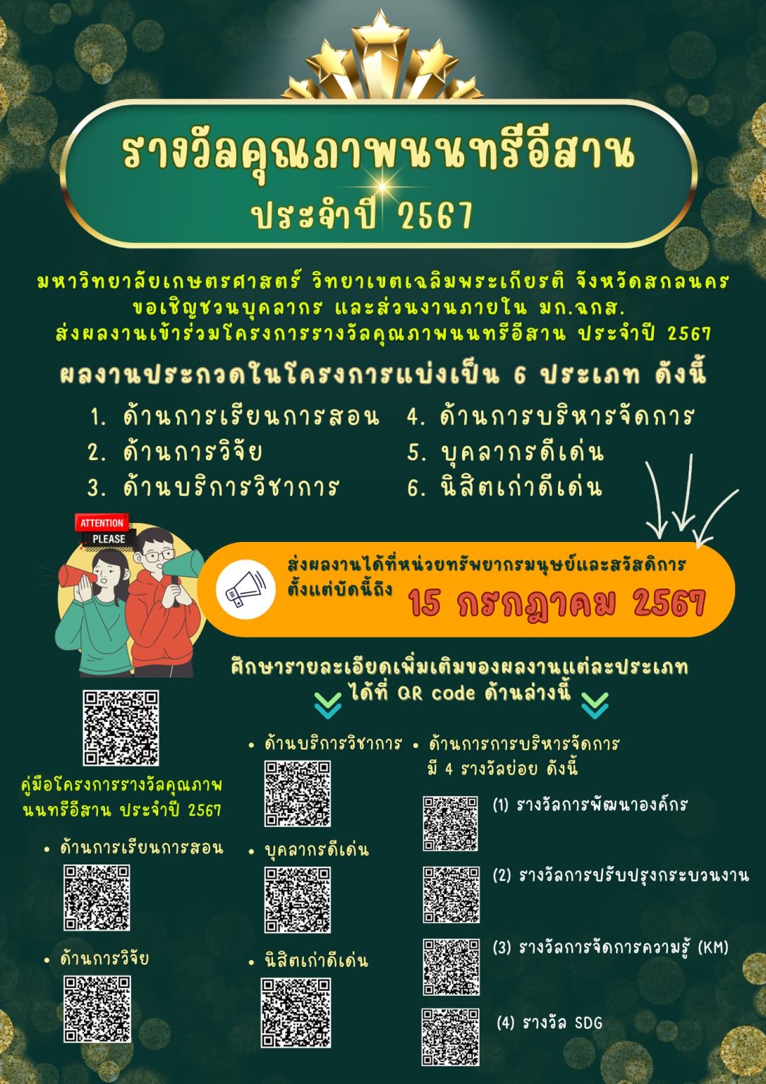 โครงการรางวัลคุณภาพนนทรีอีสาน ประจำปี 2567